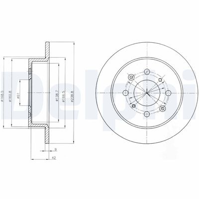 Brake Disc DELPHI BG4333
