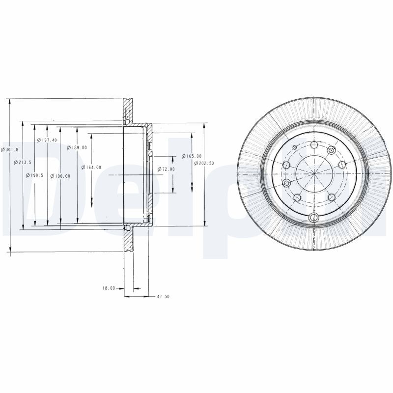 DELPHI BG4336 Brake Disc