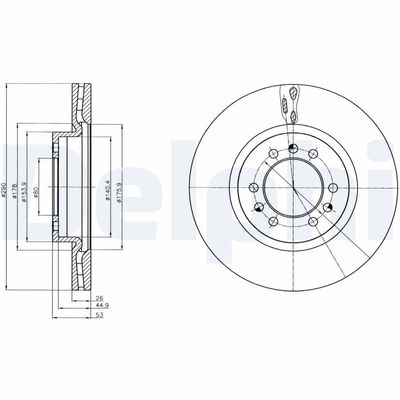 Brake Disc DELPHI BG4339