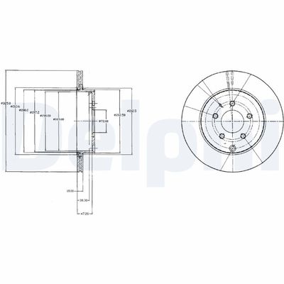 Brake Disc DELPHI BG4341