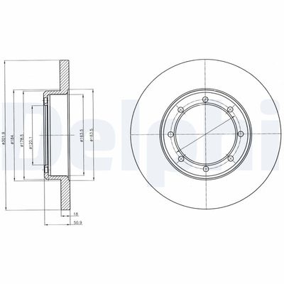 Brake Disc DELPHI BG4344
