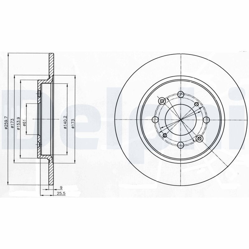DELPHI BG4385 Brake Disc