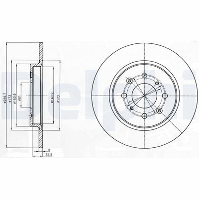 Brake Disc DELPHI BG4385C