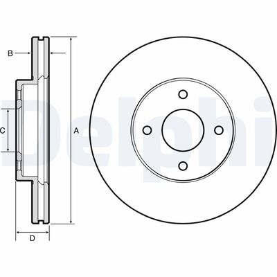 Brake Disc DELPHI BG4454