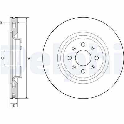 Brake Disc DELPHI BG4456
