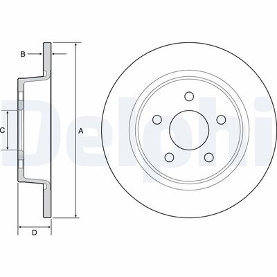 Brake Disc DELPHI BG4533