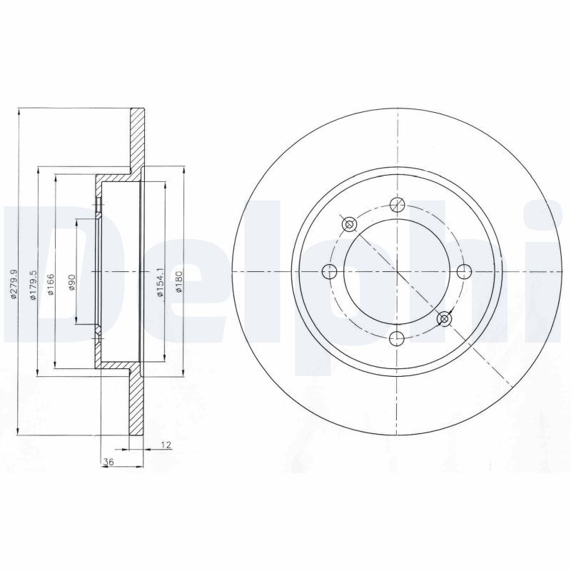 DELPHI BG4538C Brake Disc