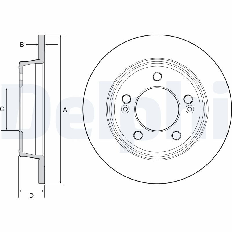 DELPHI BG4559 Brake Disc