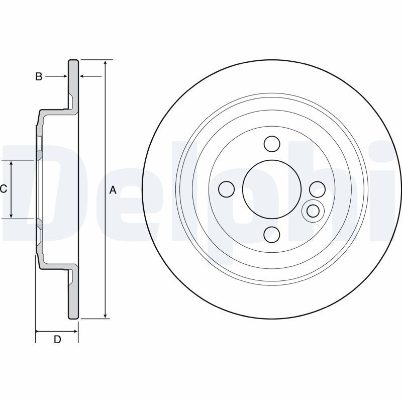 DELPHI BG4560 Brake Disc