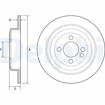 Brake Disc DELPHI BG4560