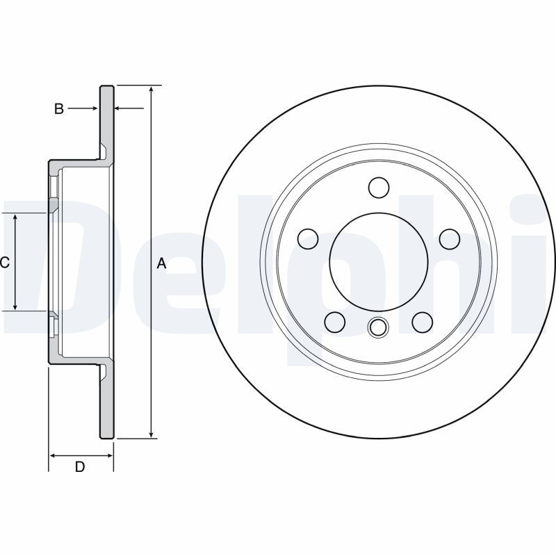 DELPHI BG4561 Brake Disc