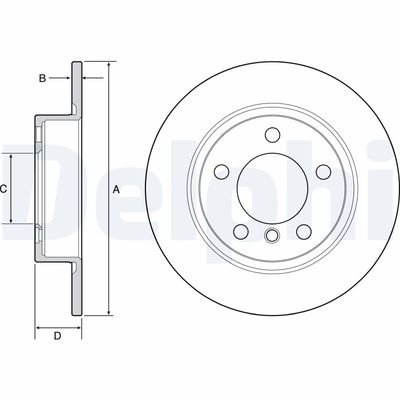 Brake Disc DELPHI BG4561C