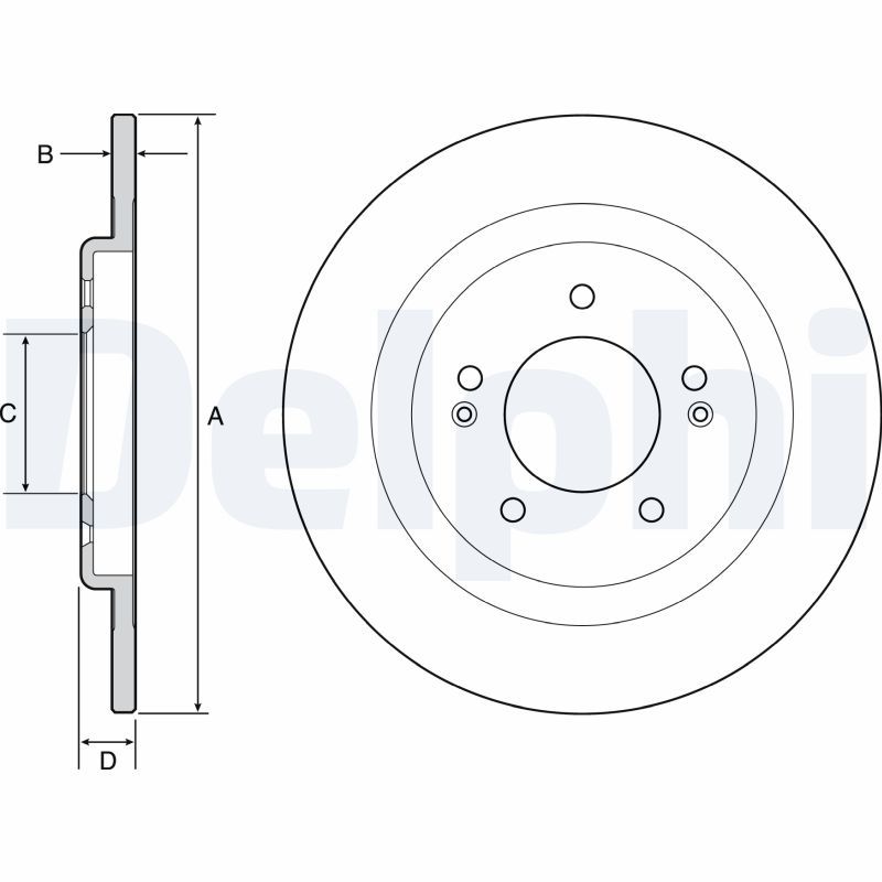 DELPHI BG4563 Brake Disc