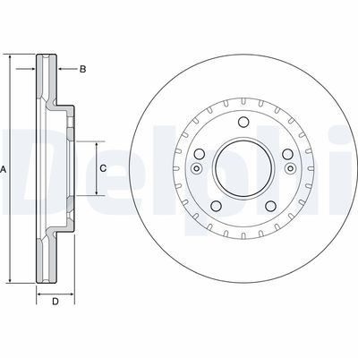 Brake Disc DELPHI BG4565C