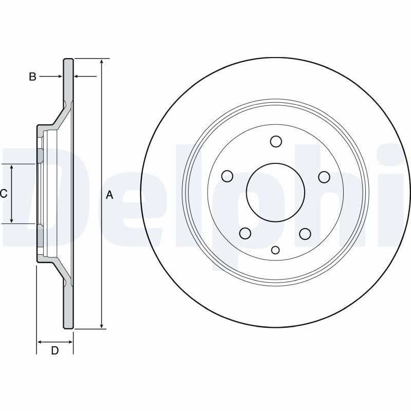 DELPHI BG4567C Brake Disc