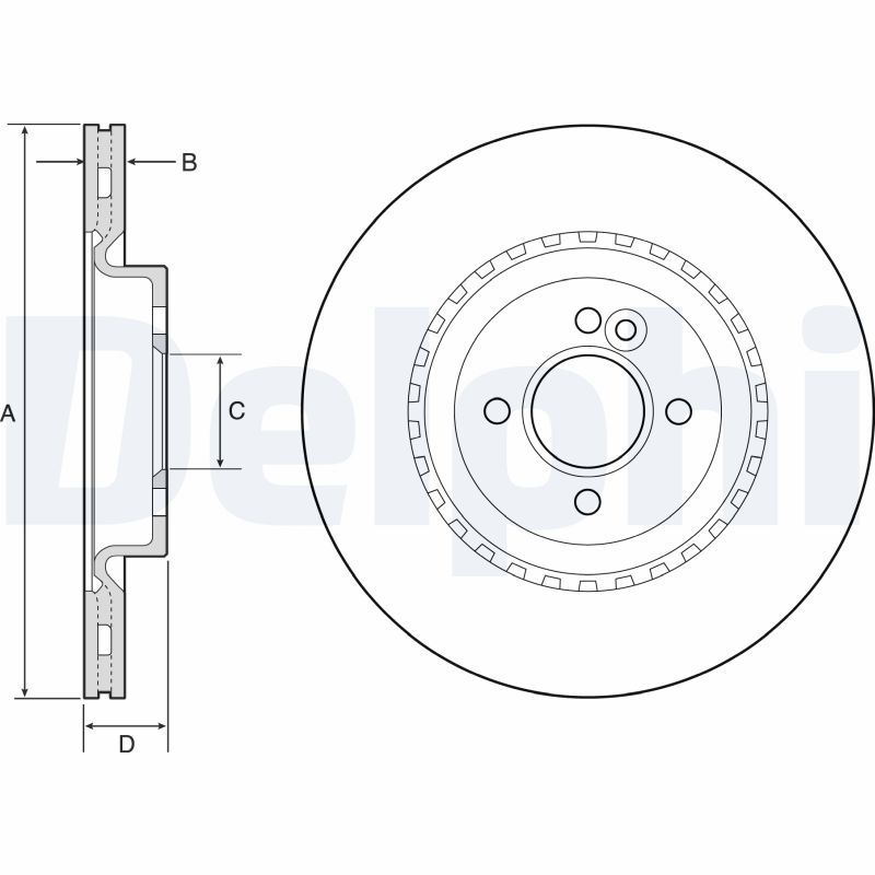DELPHI BG4568 Brake Disc
