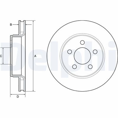 Brake Disc DELPHI BG4642