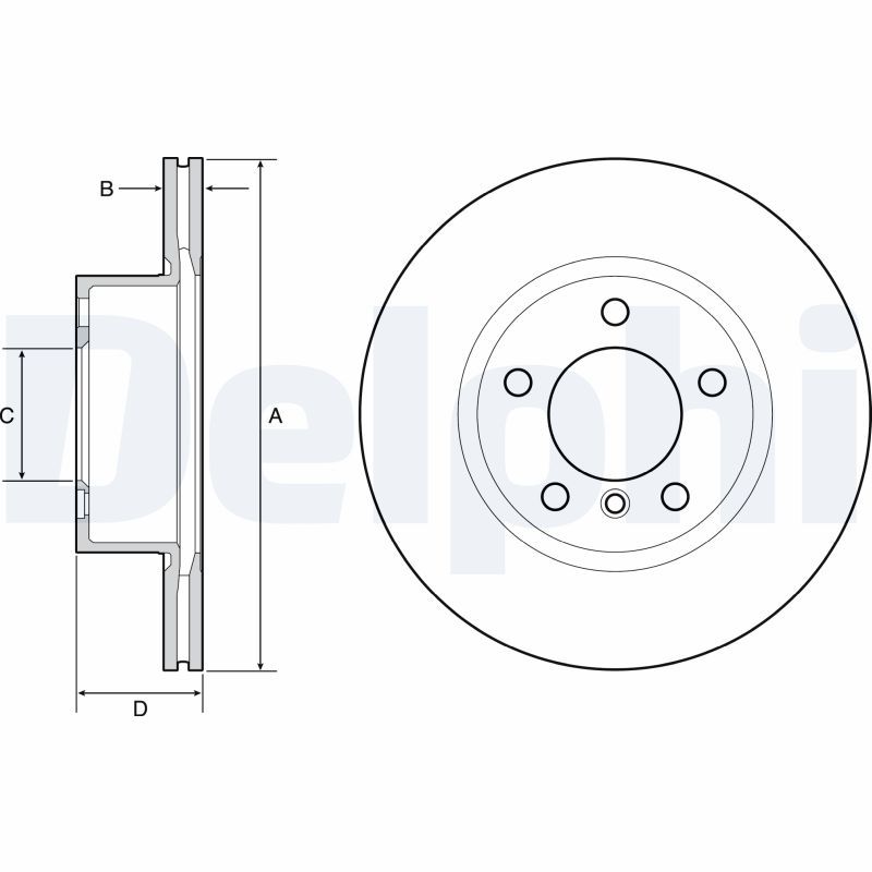 DELPHI BG4645C Brake Disc