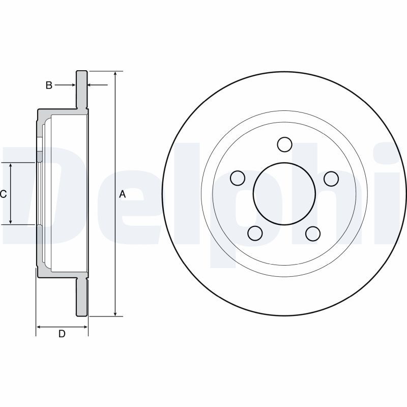 DELPHI BG4648 Brake Disc