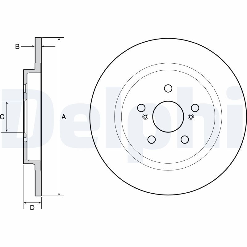 DELPHI BG4650C Brake Disc