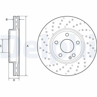 Brake Disc DELPHI BG4657C