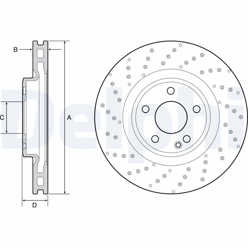 DELPHI BG4658C Brake Disc