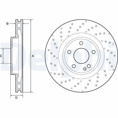 Brake Disc DELPHI BG4658C