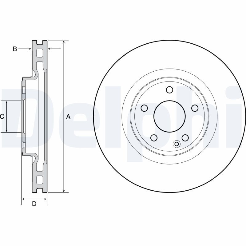 DELPHI BG4659C Brake Disc