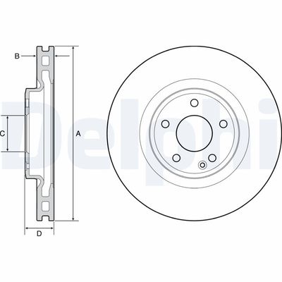 Brake Disc DELPHI BG4659C