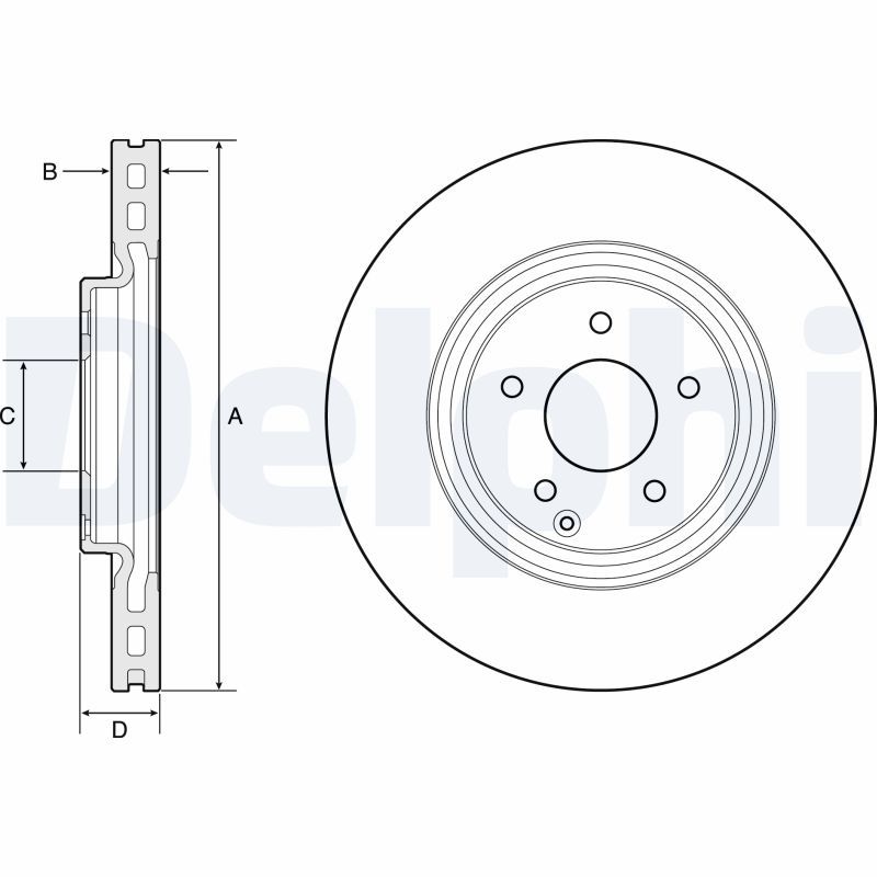 DELPHI BG4660 Brake Disc