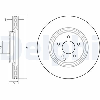 Brake Disc DELPHI BG4660