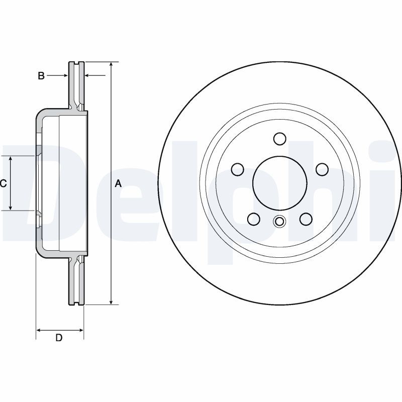 DELPHI BG4664C Brake Disc