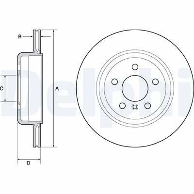 Brake Disc DELPHI BG4664C