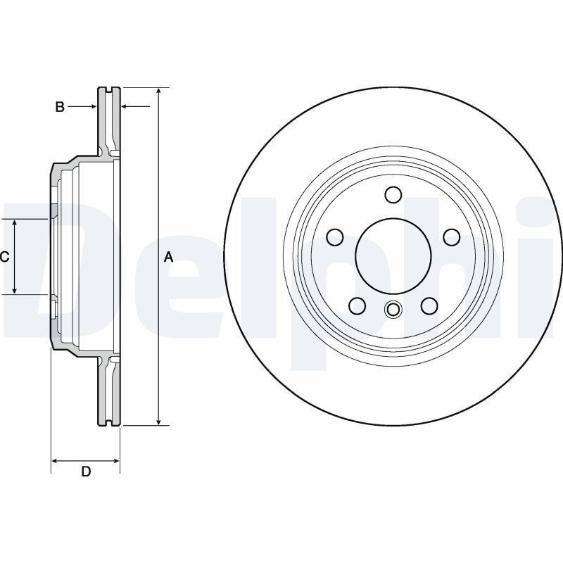 DELPHI BG4665C Brake Disc