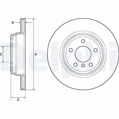 Brake Disc DELPHI BG4665C