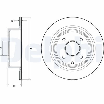 Brake Disc DELPHI BG4666C