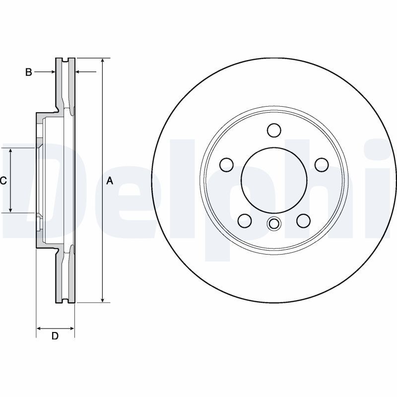 DELPHI BG4668C Brake Disc