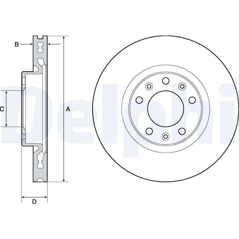 DELPHI BG4669C Brake Disc