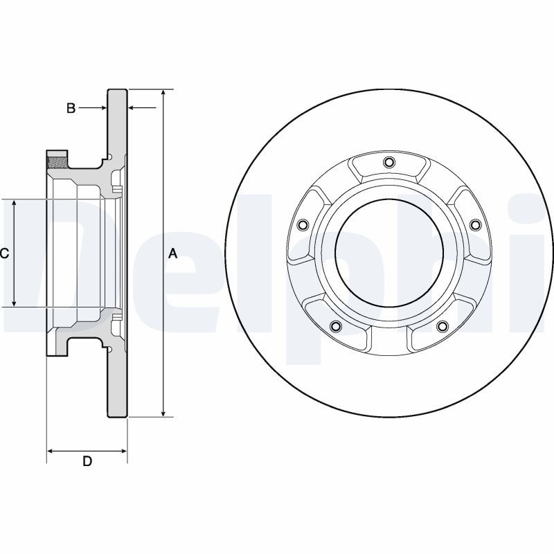 DELPHI BG4673 Brake Disc