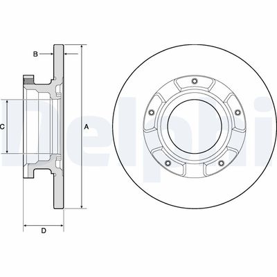Brake Disc DELPHI BG4673