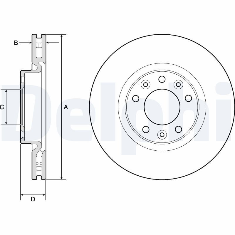 DELPHI BG4674C Brake Disc