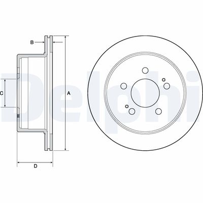 Brake Disc DELPHI BG4677C