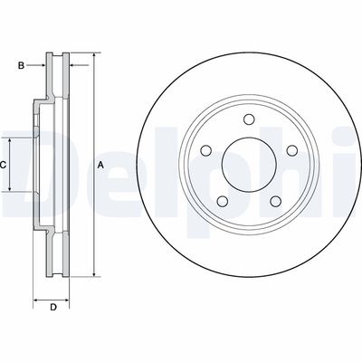 Brake Disc DELPHI BG4678C