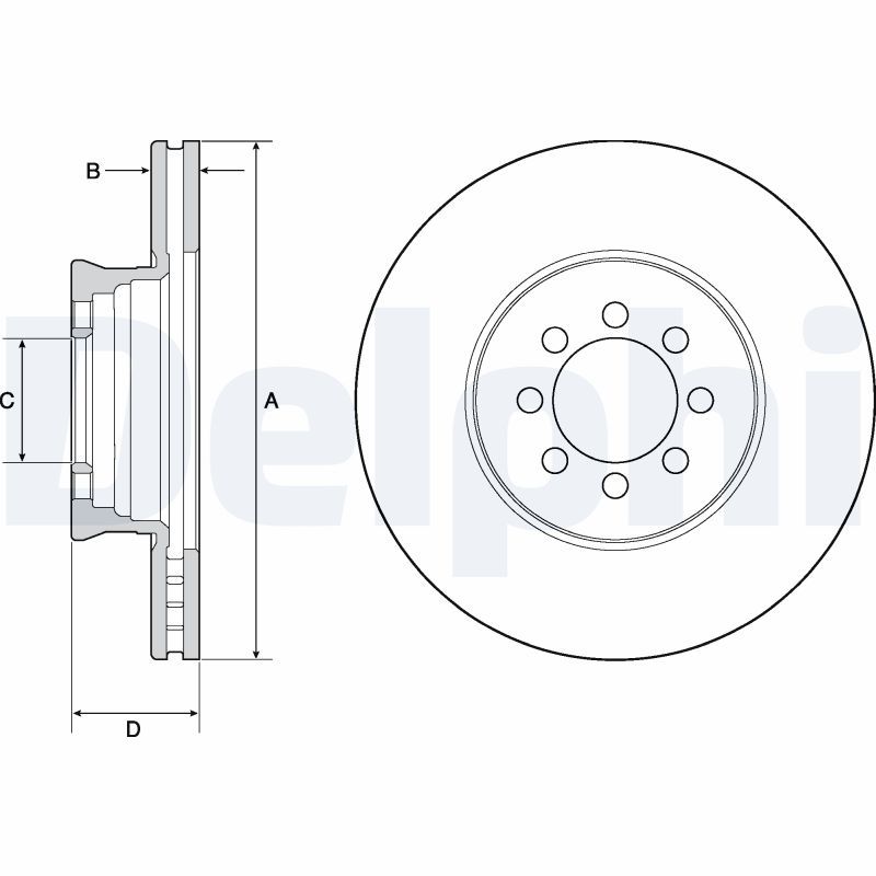 DELPHI BG4679C Brake Disc