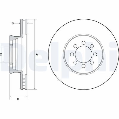 Brake Disc DELPHI BG4679C