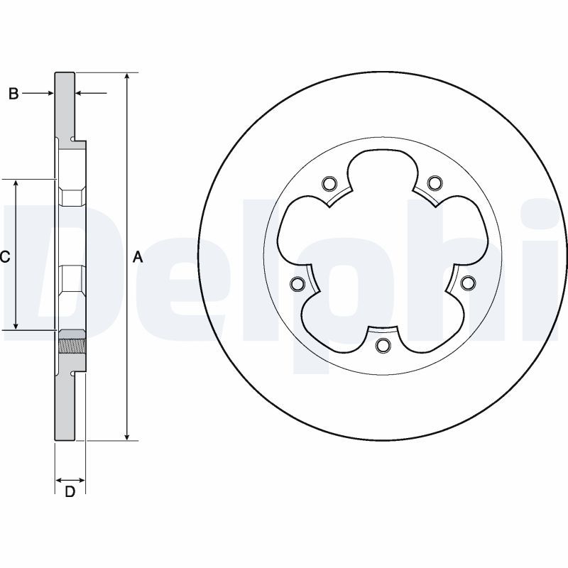 DELPHI BG4681C Brake Disc