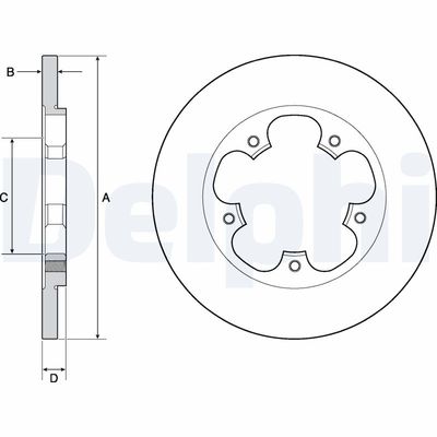 Brake Disc DELPHI BG4681C