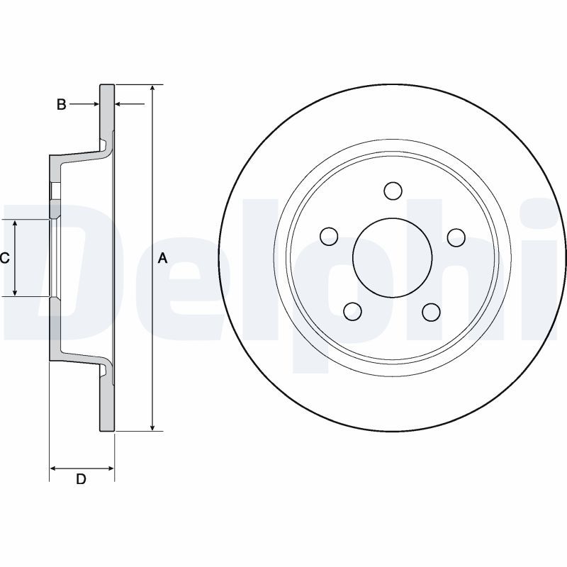 DELPHI BG4682 Brake Disc