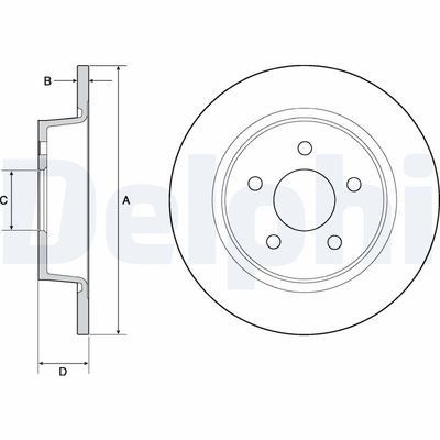 Brake Disc DELPHI BG4682