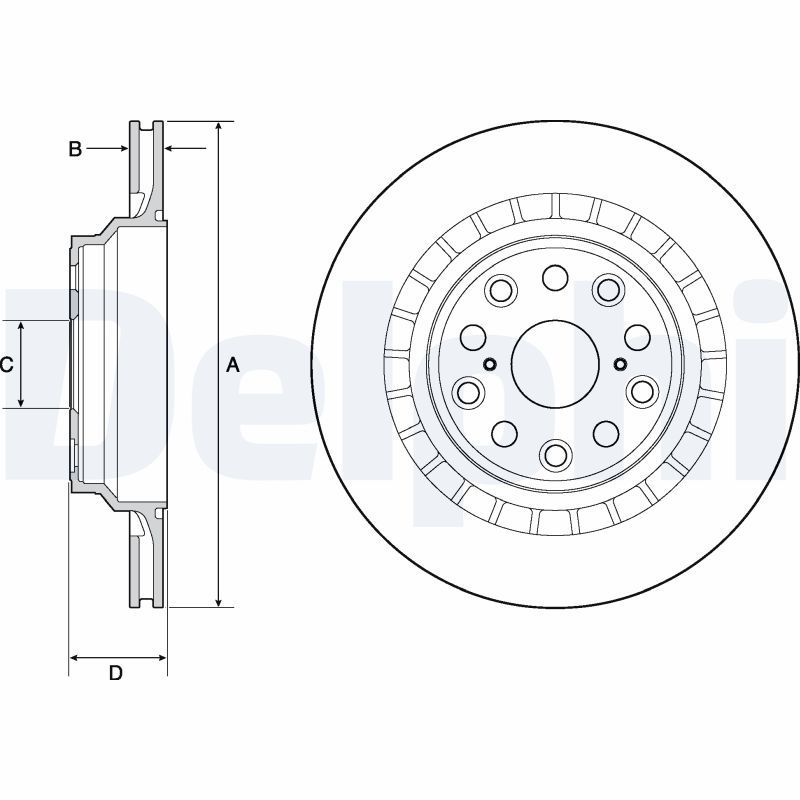 DELPHI BG4684C Brake Disc